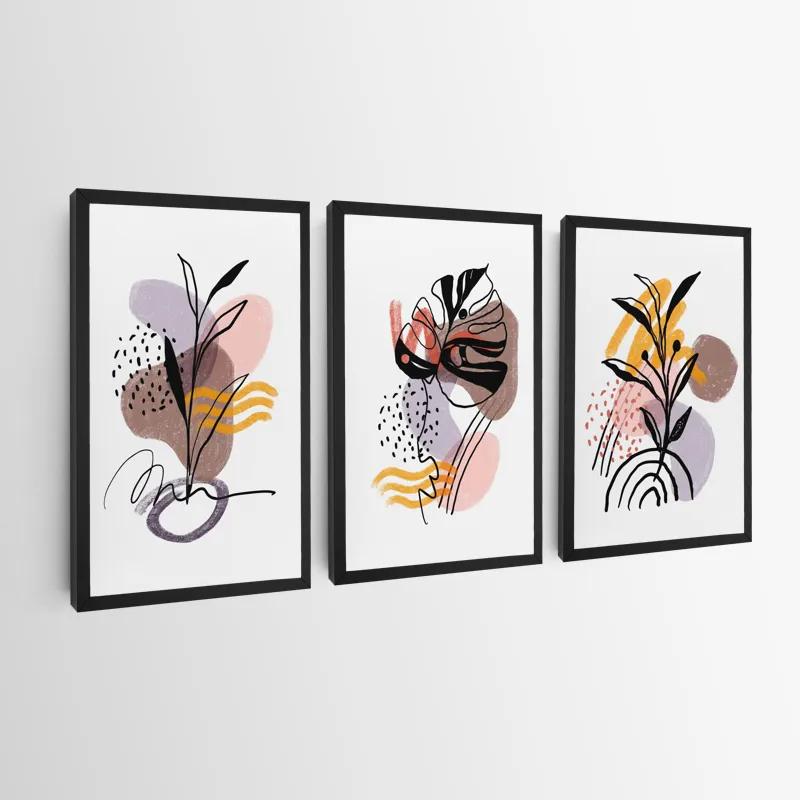 többrészes vászonkép Pretty Leaf mockup 0