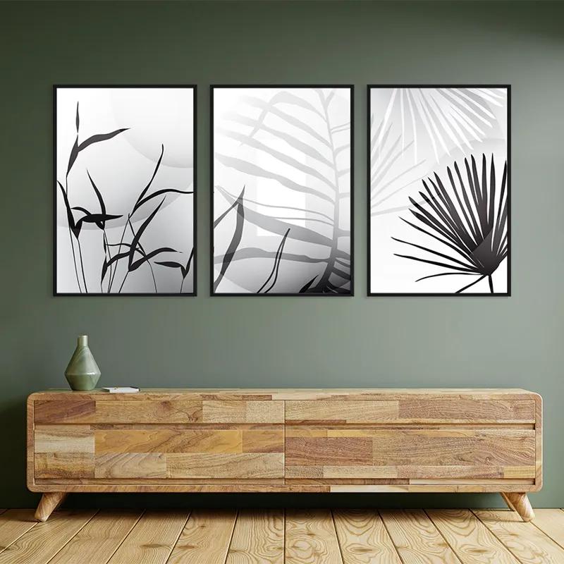 többrészes vászonkép Leaf Shadow mockup 2