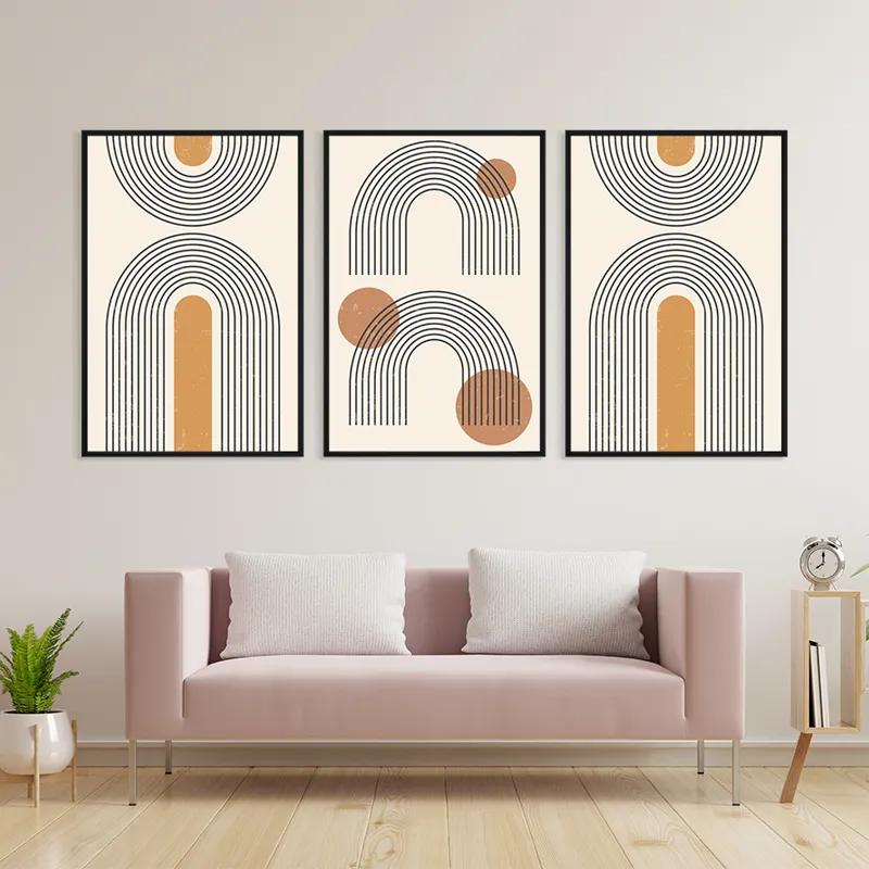 többrészes vászonkép Arch Poster Set mockup 3