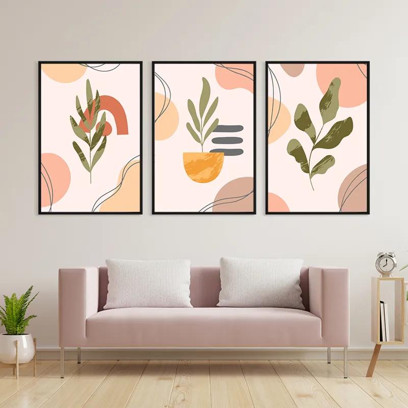 többrészes vászonkép Cute Leaf mockup 3