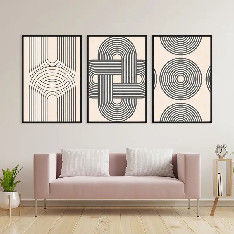 Geometric Cream Design mockup 3