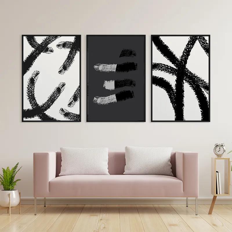 többrészes vászonkép Grey Shades mockup 3