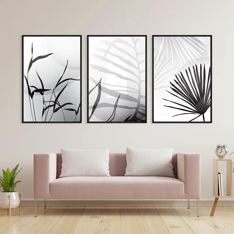 többrészes vászonkép Leaf Shadow mockup 3