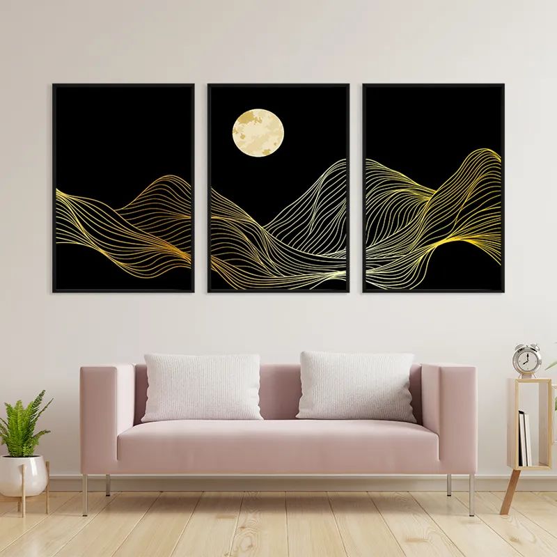 Moon Gold Waves mockup 3