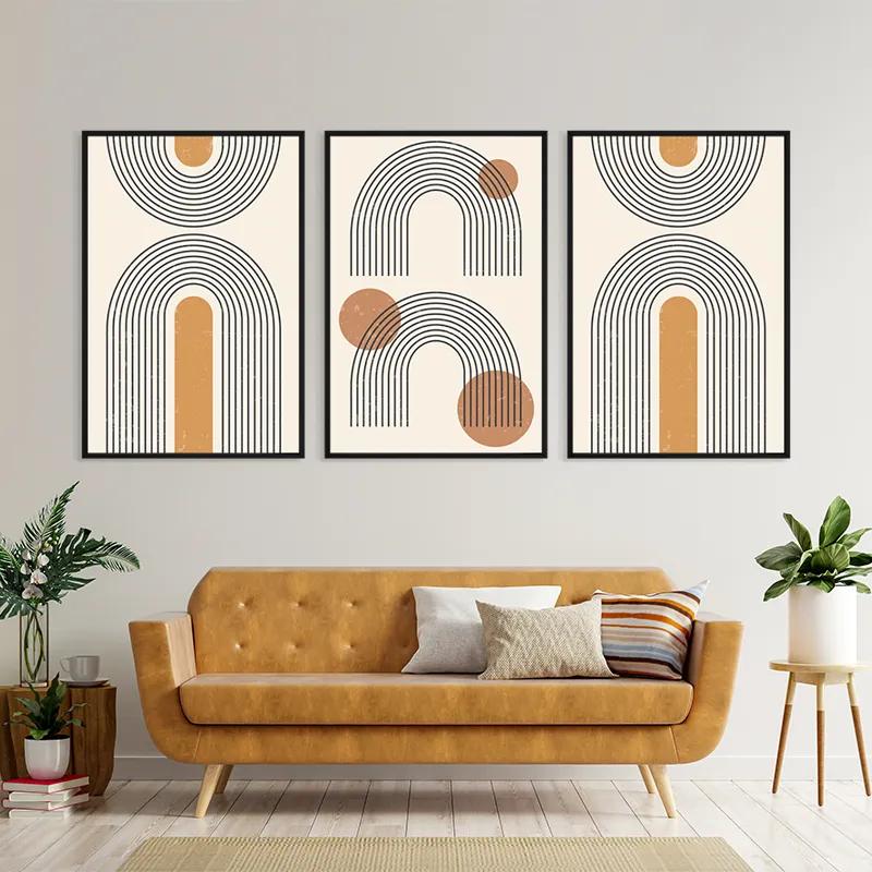 többrészes vászonkép Arch Poster Set mockup 4