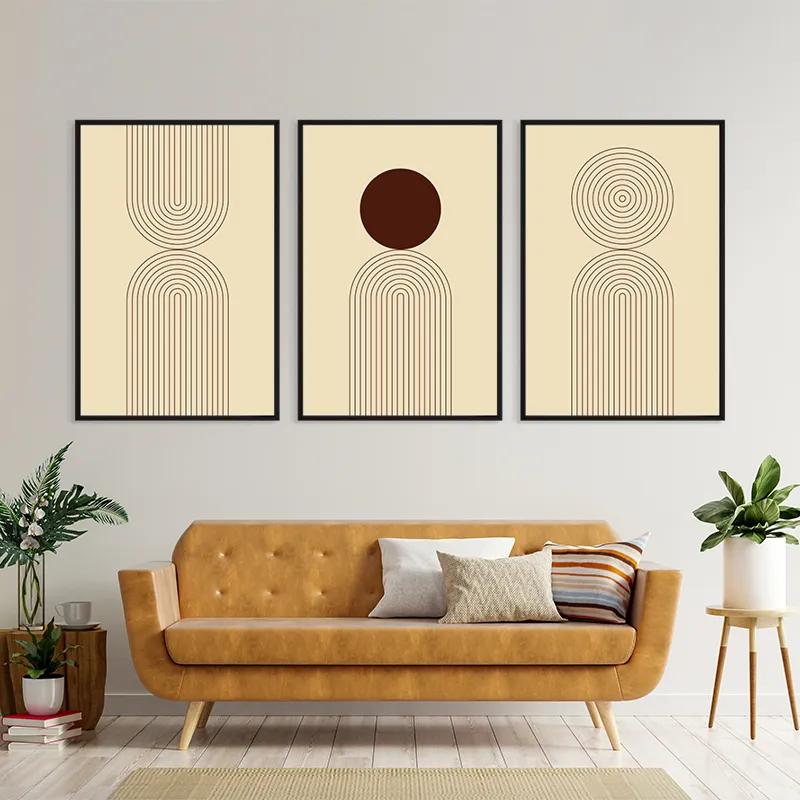 többrészes vászonkép Cream Set mockup 4