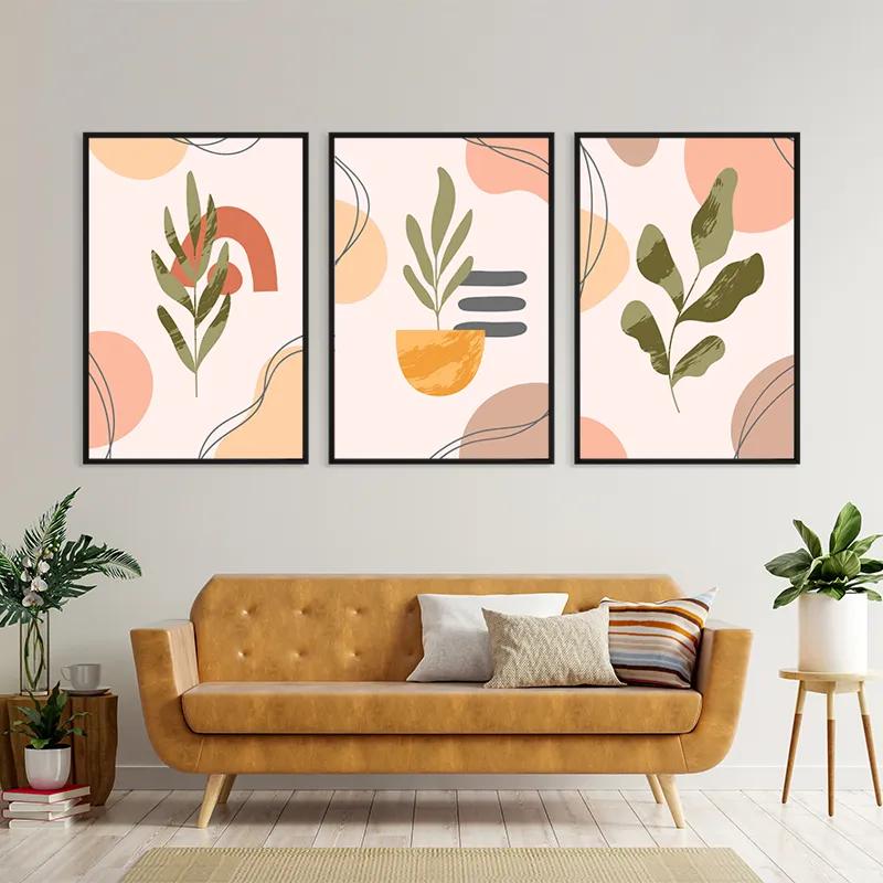 többrészes vászonkép Cute Leaf mockup 4