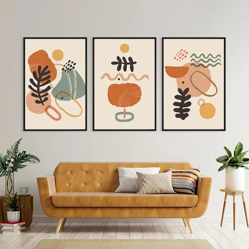 többrészes vászonkép Lightrown Set mockup 4