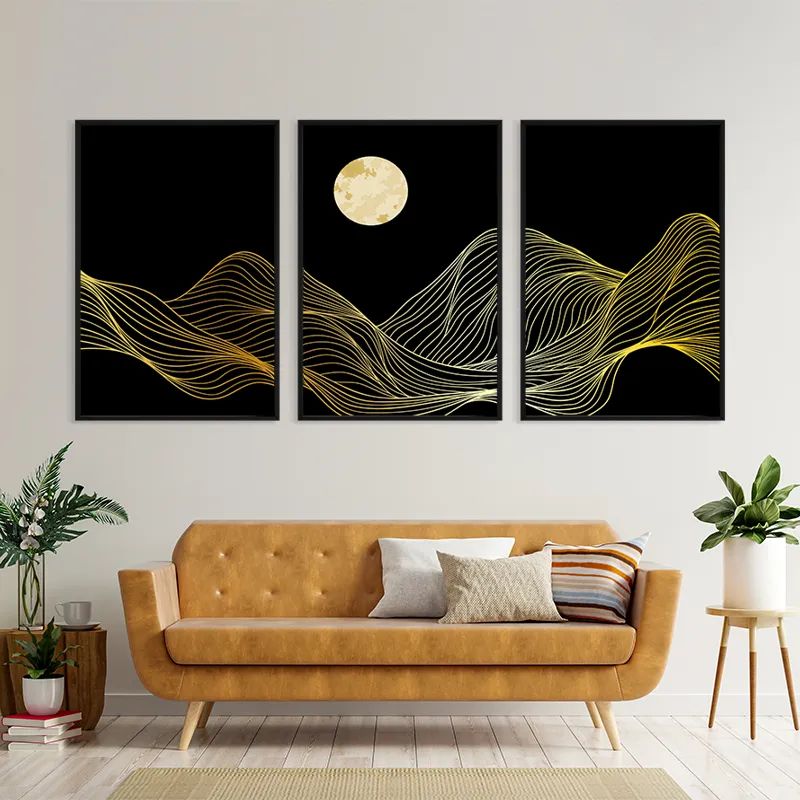 Moon Gold Waves mockup 4