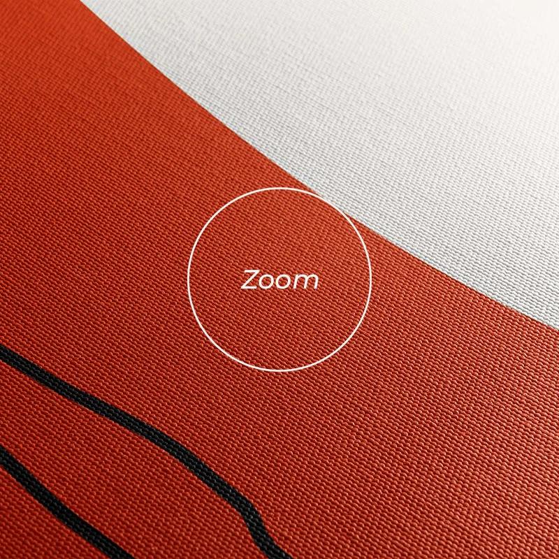többrészes vászonkép Orange Circle mockup 1