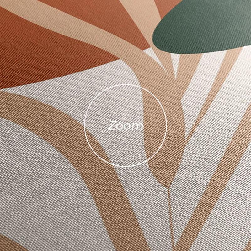 többrészes vászonkép Tropical Green Leaves mockup 1