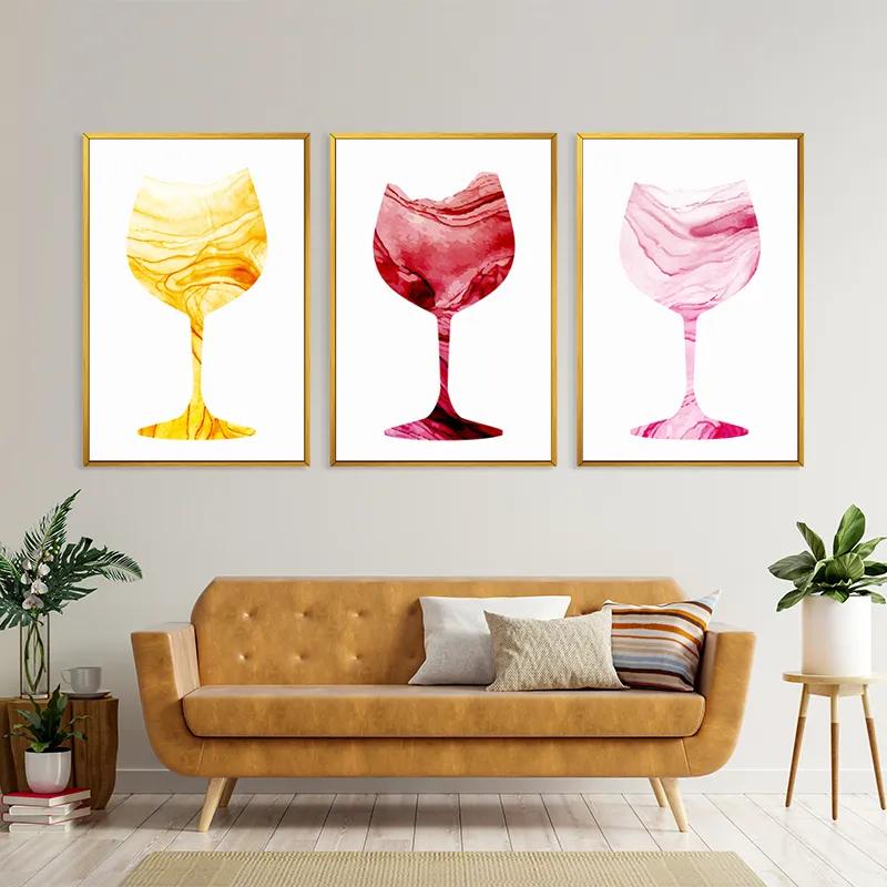 többrészes vászonkép Drinks mockup 4