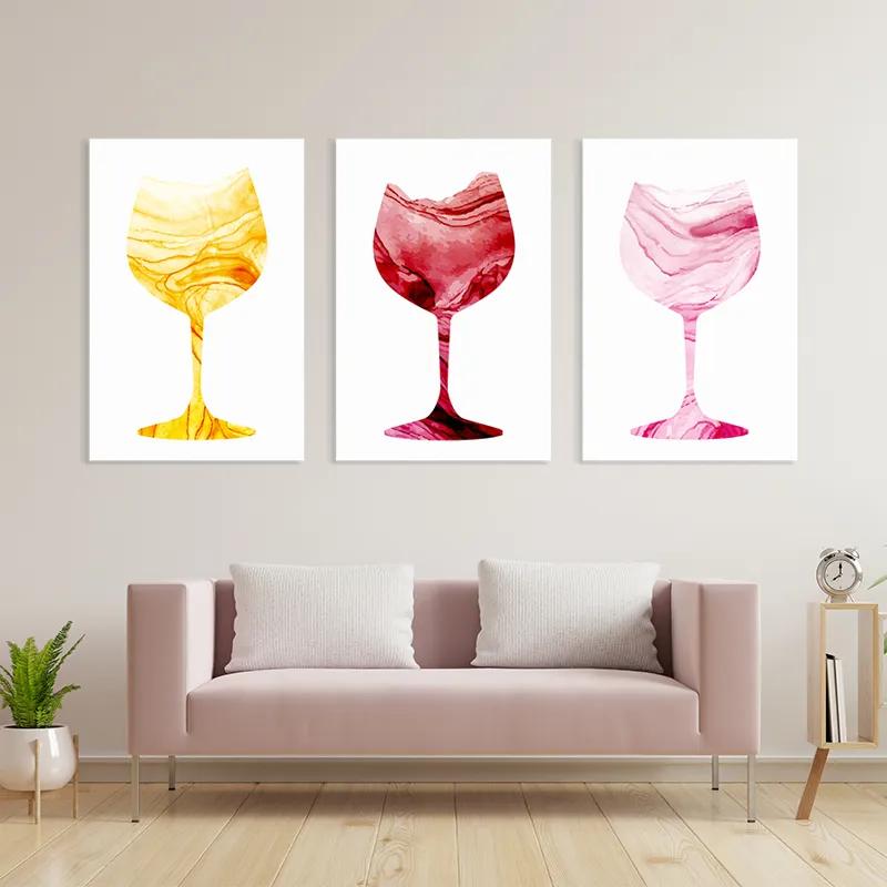 többrészes vászonkép Drinks mockup 3