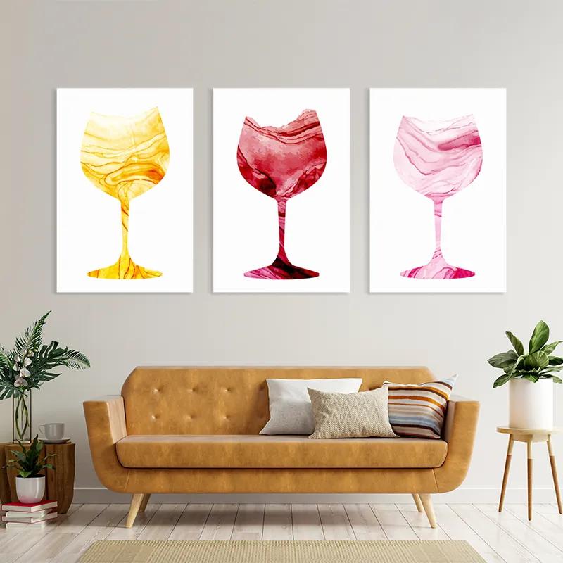 többrészes vászonkép Drinks mockup 4