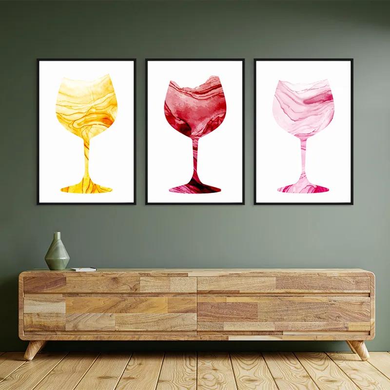 többrészes vászonkép Drinks mockup 2