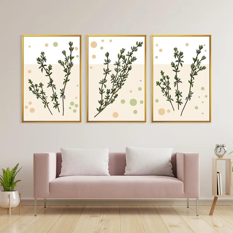 többrészes vászonkép Fresh Herbs mockup 3