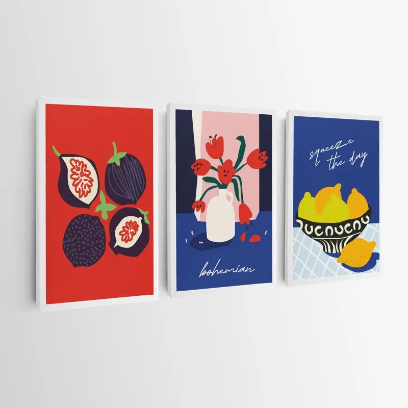 többrészes vászonkép Fruits Set mockup 0