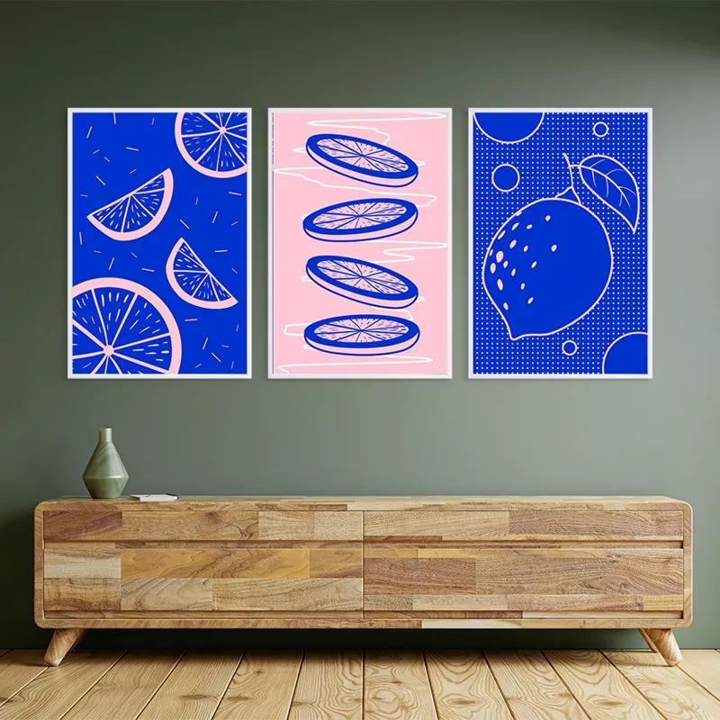 többrészes vászonkép Lemon Set mockup 2