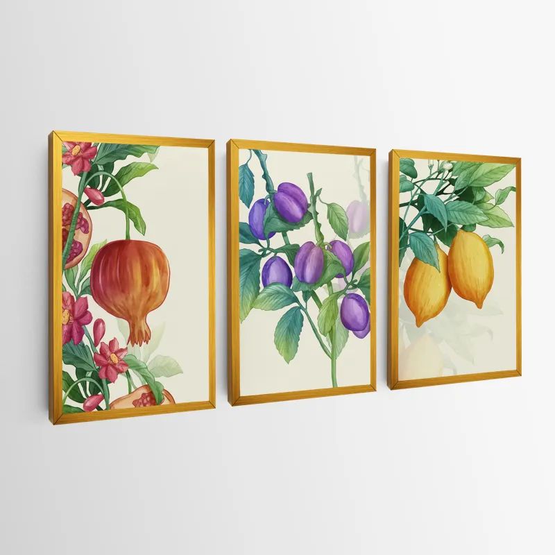 Watercolor Fruit Set mockup 0