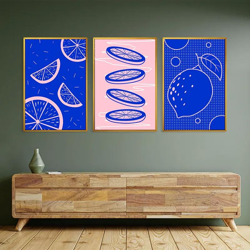 többrészes vászonkép Lemon Set mockup 2