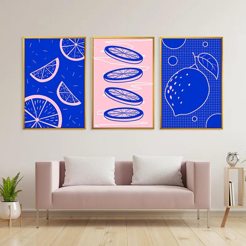 többrészes vászonkép Lemon Set mockup 3