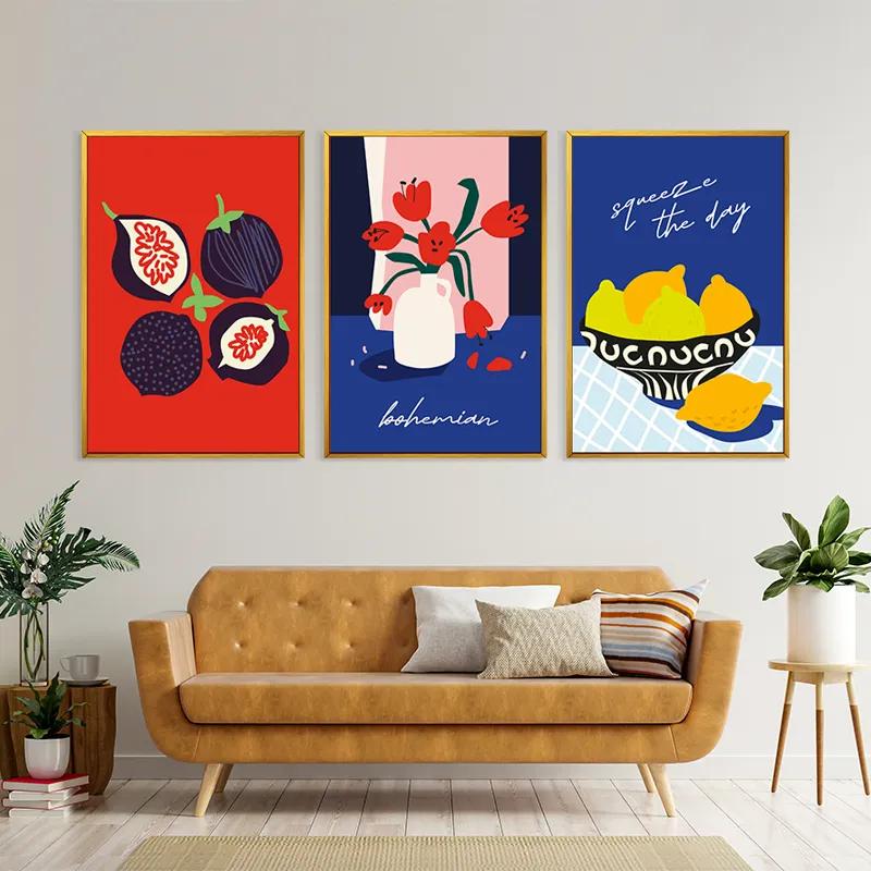 többrészes vászonkép Fruits Set mockup 4