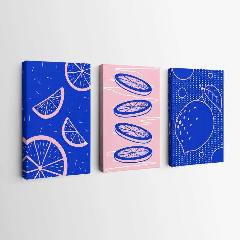 többrészes vászonkép Lemon Set mockup 0