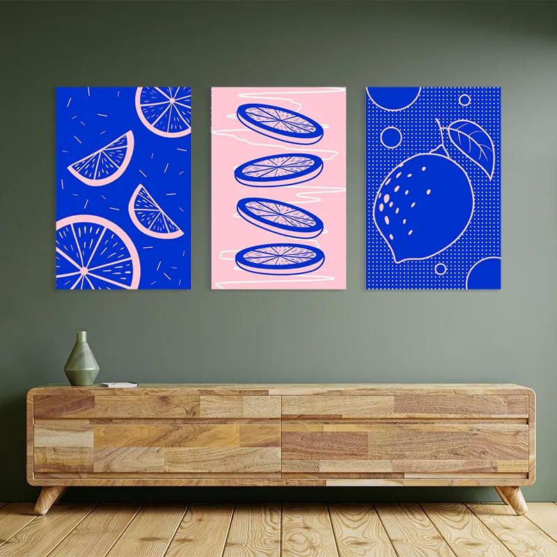 többrészes vászonkép Lemon Set mockup 2