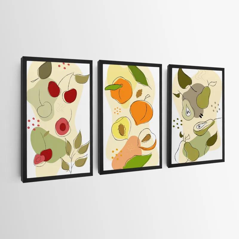többrészes vászonkép Minimalist Fruits mockup 0