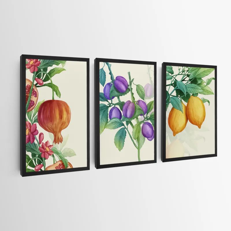 Watercolor Fruit Set mockup 0