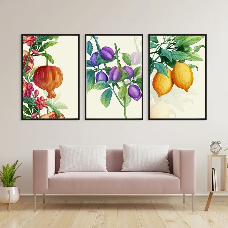 Watercolor Fruit Set mockup 3