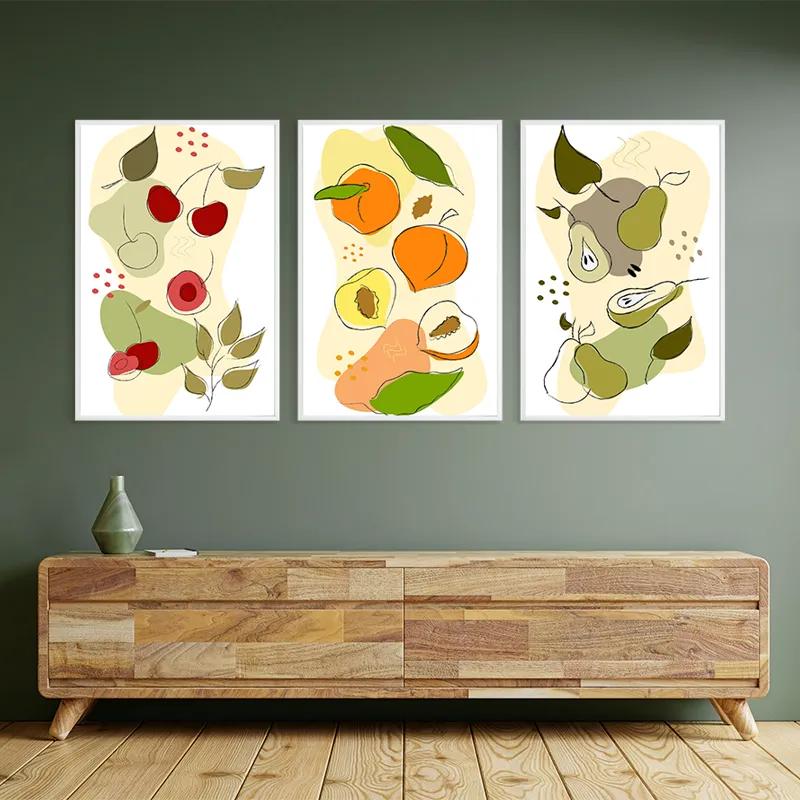 többrészes vászonkép Vegetables Set mockup 2