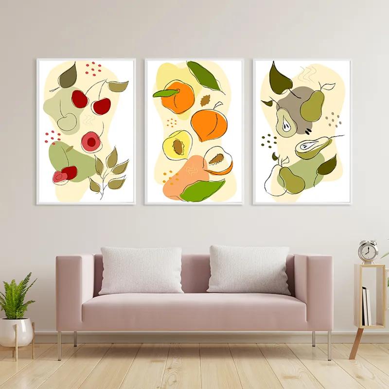 többrészes vászonkép Vegetables Set mockup 3