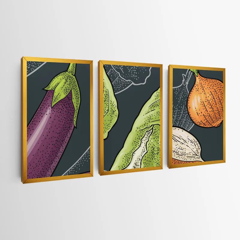 többrészes vászonkép Vegetablesrt mockup 0