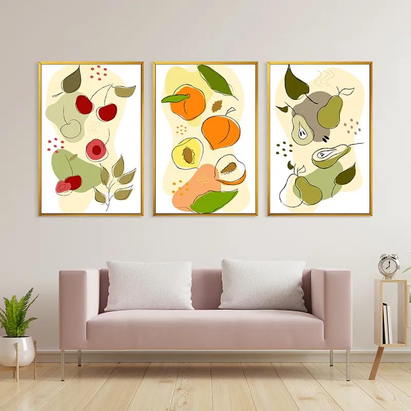többrészes vászonkép Vegetables Set mockup 3