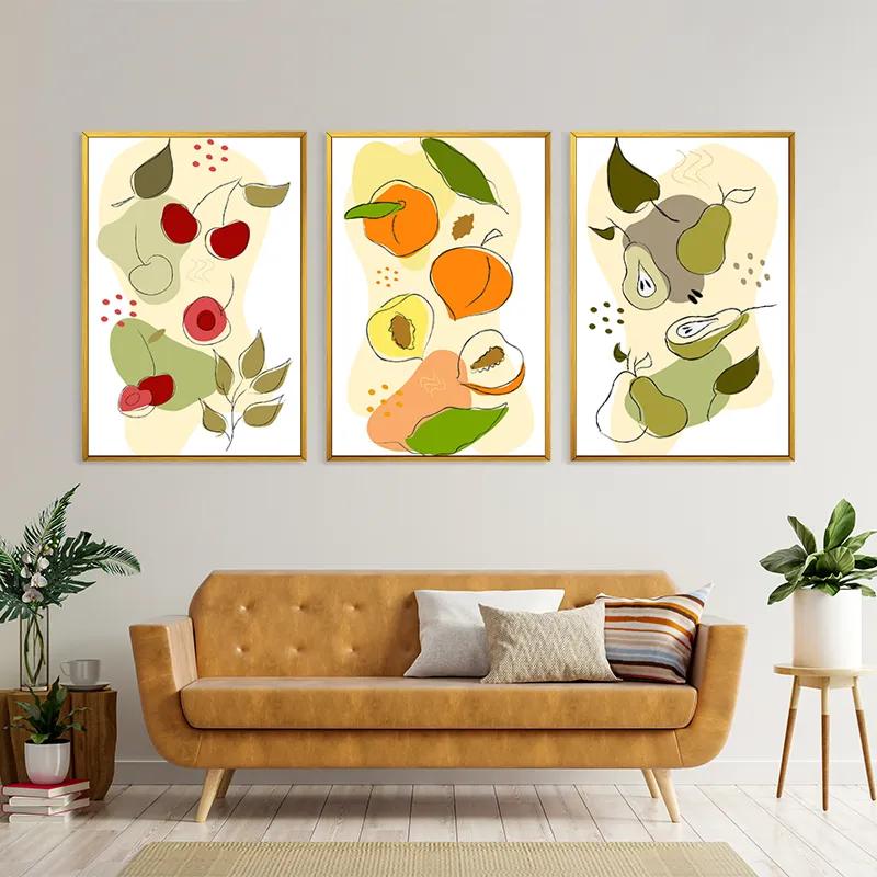 többrészes vászonkép Vegetables Set mockup 4