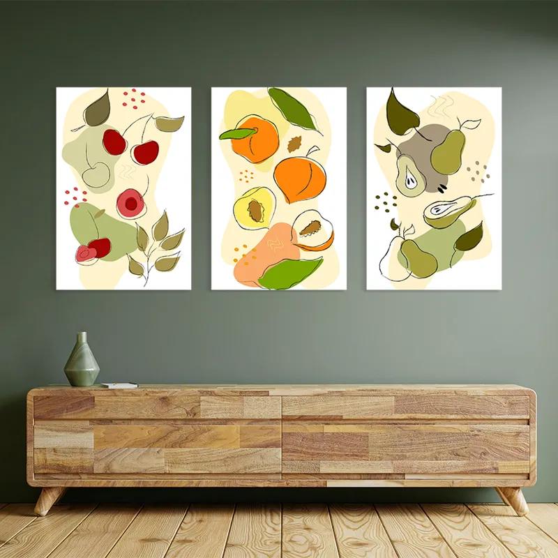 többrészes vászonkép Vegetables Set mockup 2
