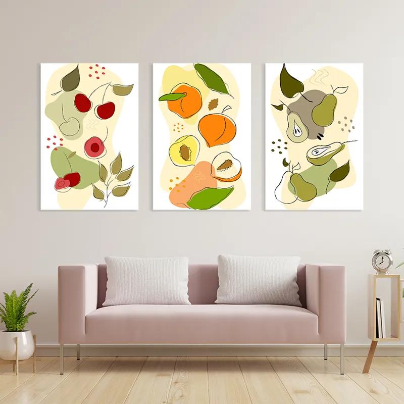 többrészes vászonkép Vegetables Set mockup 3
