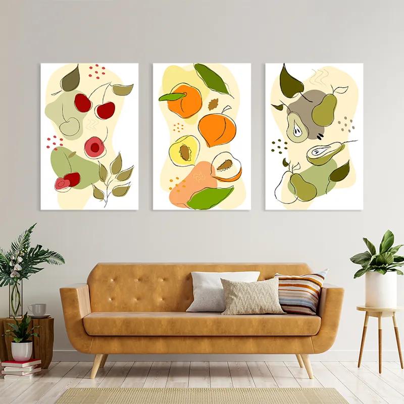 többrészes vászonkép Vegetables Set mockup 4