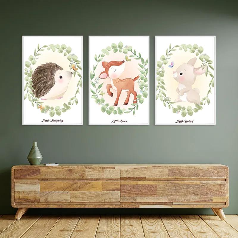 többrészes vászonkép Animals Portrait mockup 2