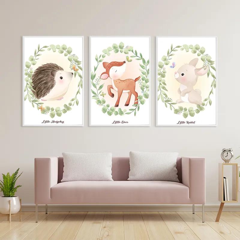 többrészes vászonkép Animals Portrait mockup 3