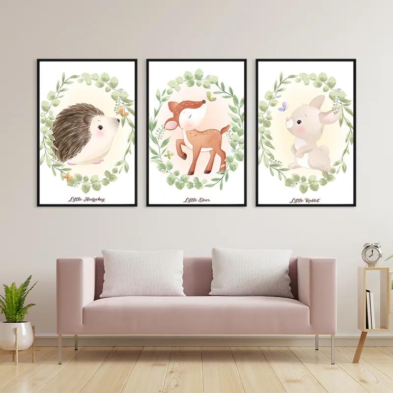 többrészes vászonkép Animals Portrait mockup 3