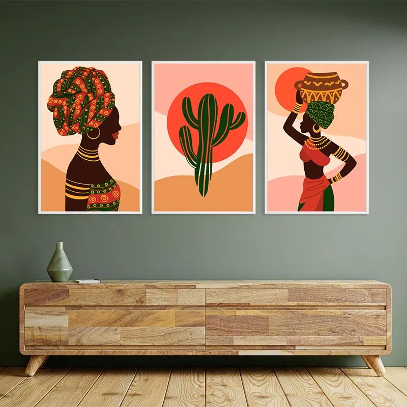 többrészes vászonkép African Tradition Set mockup 2