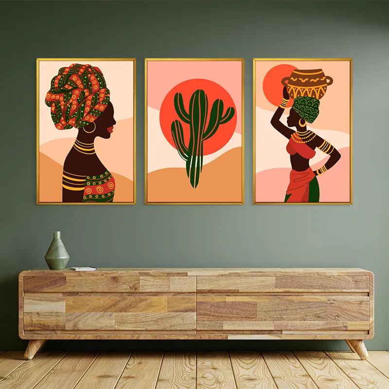 többrészes vászonkép African Tradition Set mockup 2