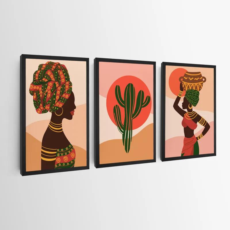 többrészes vászonkép African Tradition Set mockup 0