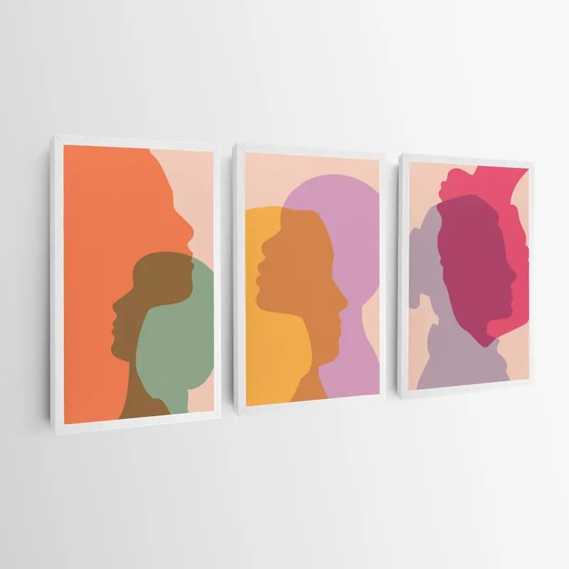 többrészes vászonkép Abstract Shilouette mockup 0