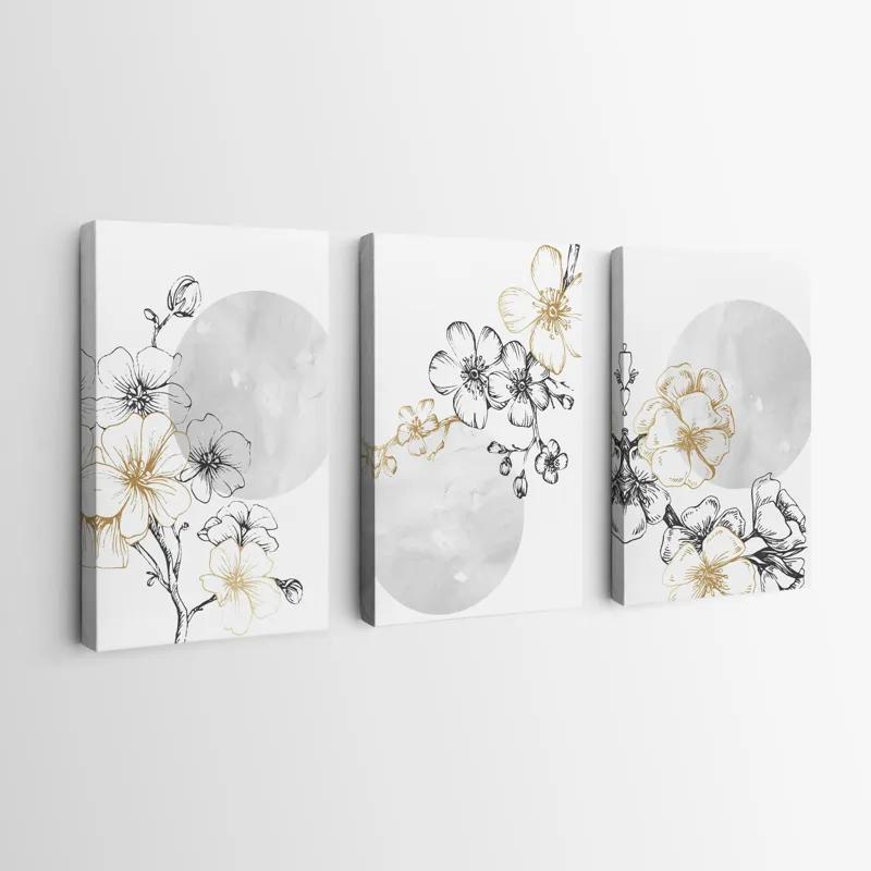 többrészes vászonkép Grey Moon Nature Set mockup 0