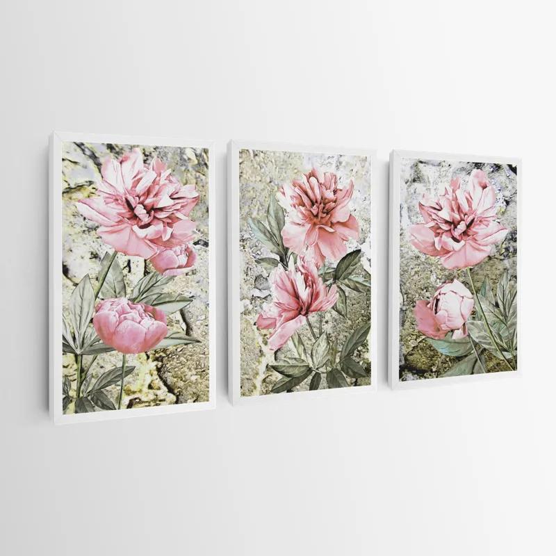 többrészes vászonkép Bujori Roz mockup 0