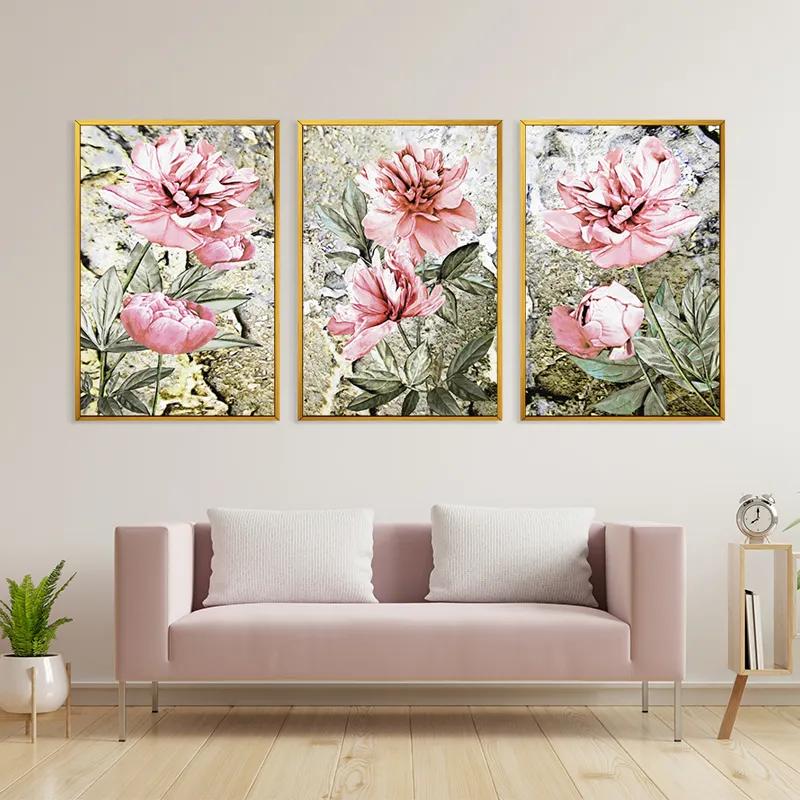 többrészes vászonkép Bujori Roz mockup 3