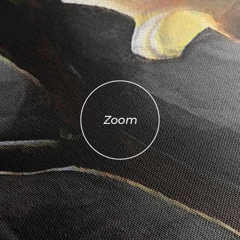 többrészes vászonkép Smoke White Flower mockup 1